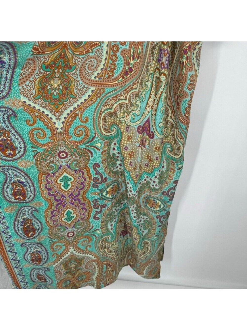 Cienna Venus Green Silk Blend Maxi Dress Women's Size XL  /  large new $98 - Picture 9 of 12